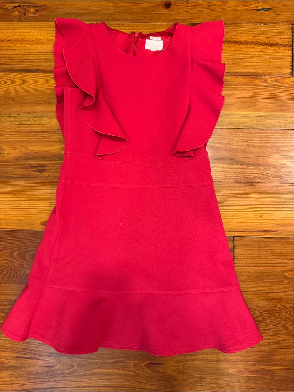 BCBGirls Red Ruffle Sleeve Party Dress - Size Girls 12